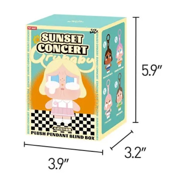 [SEALED BOX] POP MART - CRYBABY Sunset Concert Series-Plush Pendant Blind Box - Picture 6 of 6